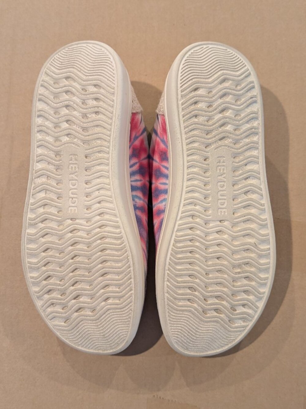 Hey Dude Wendy Rise Candy Tie Dye Platform Loafers Womens size 7 - Picture 2 of 6